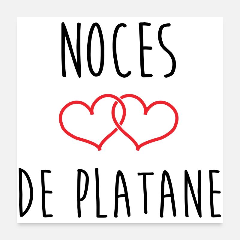 Bryllupsdag - Bryllupsbryllup (61 år) Poster 60x60 cm