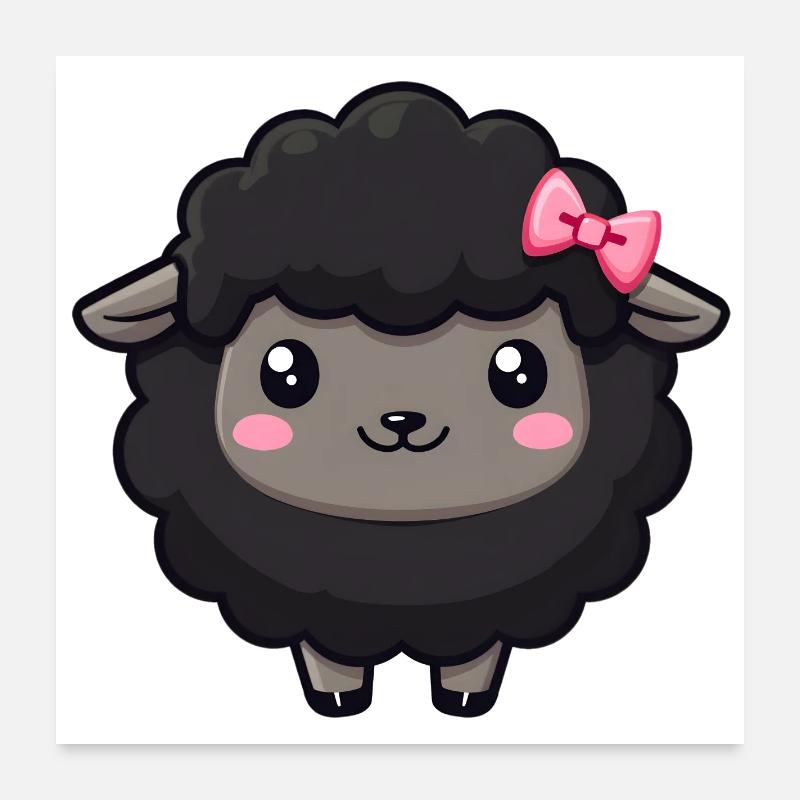 Mouton noir Poster 60 x 60 cm