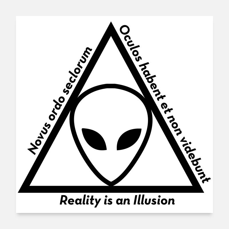 Ufo Alien Raum außerirdisches Aussenseiter Poster 60x60 cm