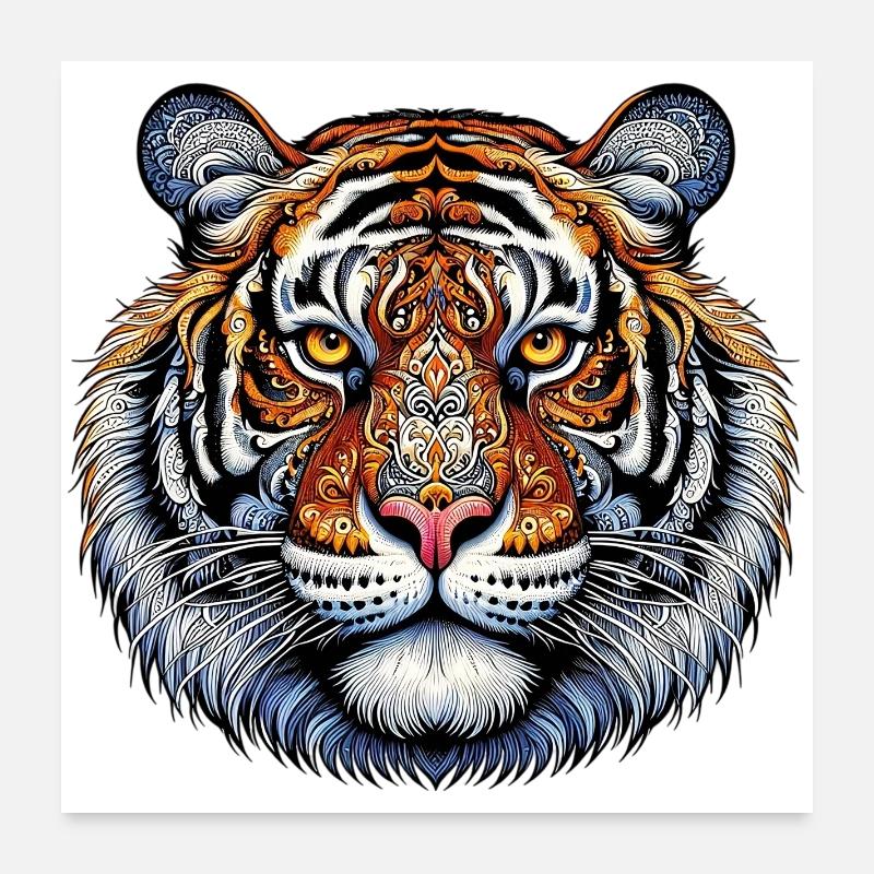 Tiger Poster 24" x 24" (60x60 cm)
