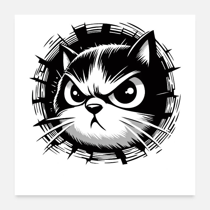 Not Over 2 (dark) Poster 24" x 24" (60x60 cm)