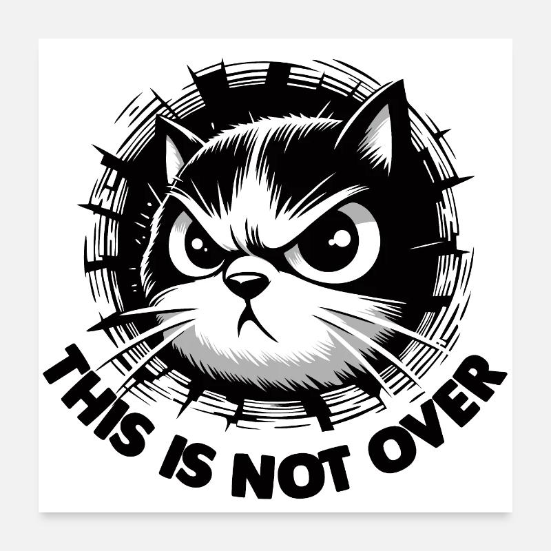 Not Over 2 Poster 24" x 24" (60x60 cm)