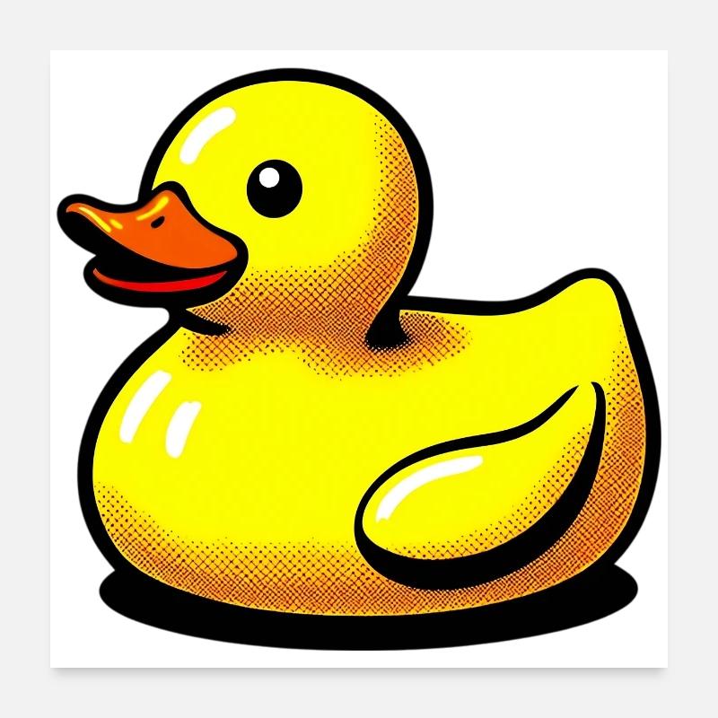 Caneton Canard Canard Canard Poster 60 x 60 cm