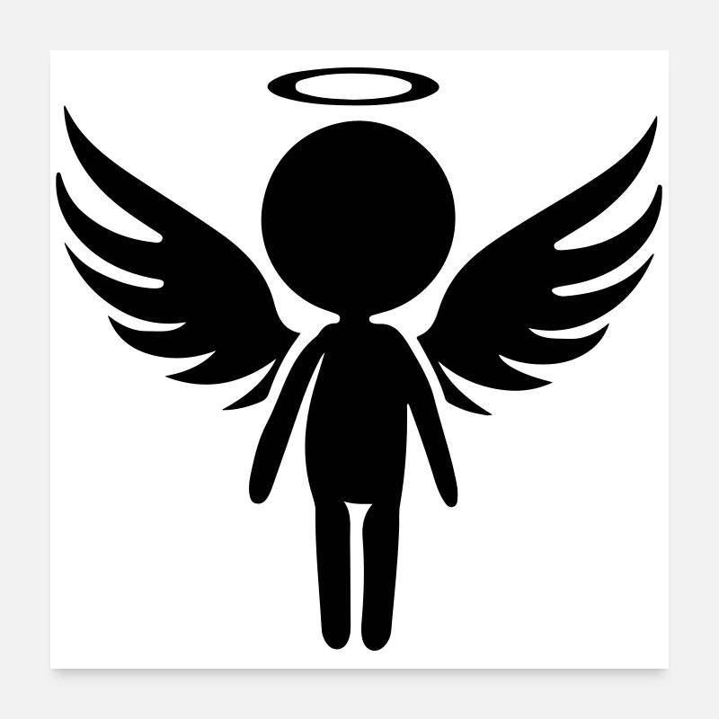 Symbole de l’ange Poster 60 x 60 cm