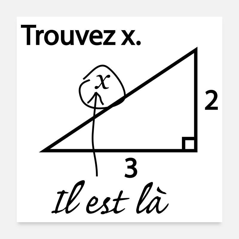 Find x Poster 24" x 24" (60x60 cm)