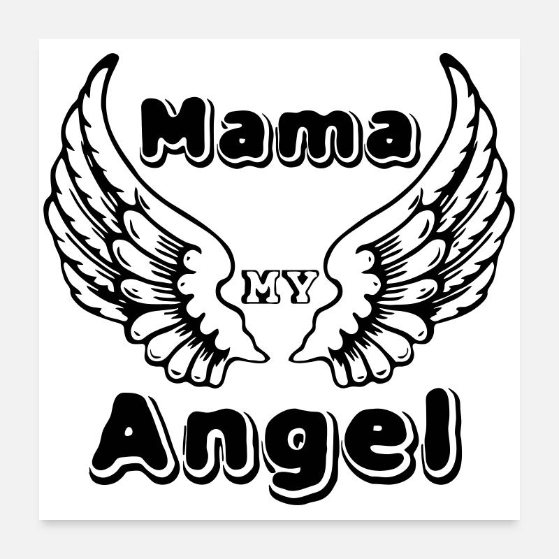 Mama Angel Poster 24" x 24" (60x60 cm)