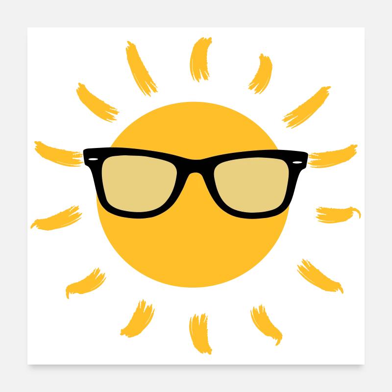 Sommer / Urlaub / Strand / Sonne Poster 60x60 cm