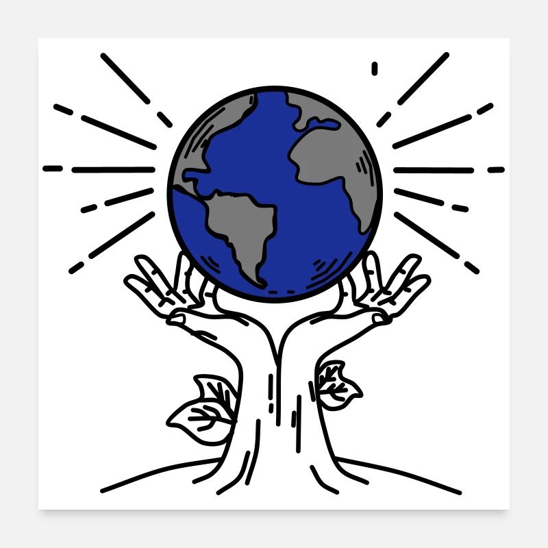 Save the Earth – Plant the Future Poster 24" x 24" (60x60 cm)