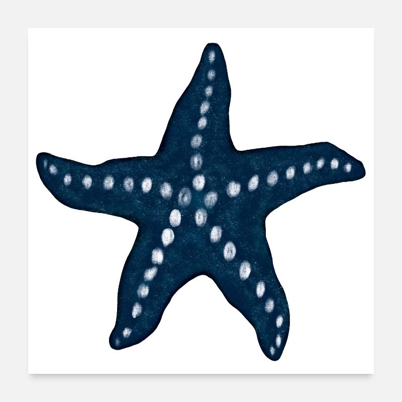 Starfish Poster 24" x 24" (60x60 cm)