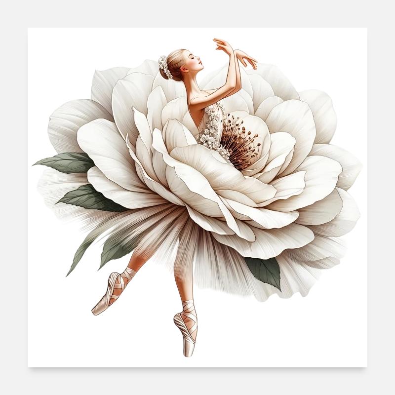Ballet dancer with tutu Poster 24" x 24" (60x60 cm)