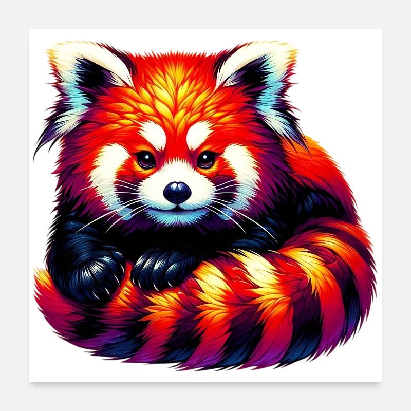 Petit panda Poster 60 x 60 cm