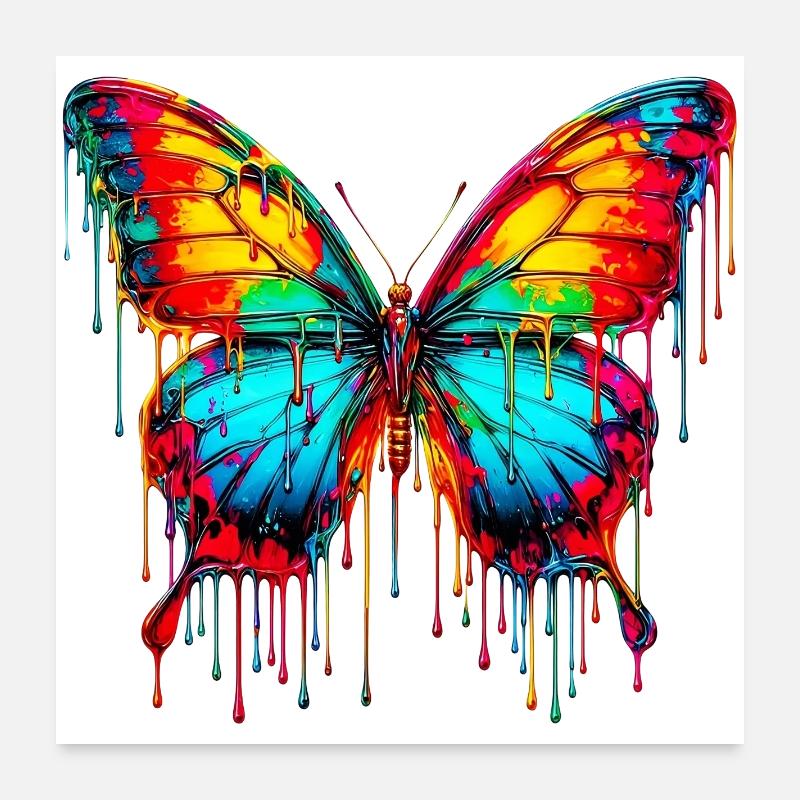 Papillon Poster 60 x 60 cm