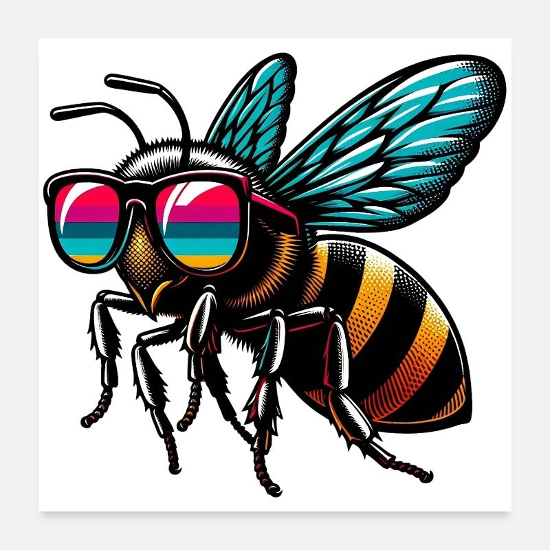 Abeille Poster 60 x 60 cm