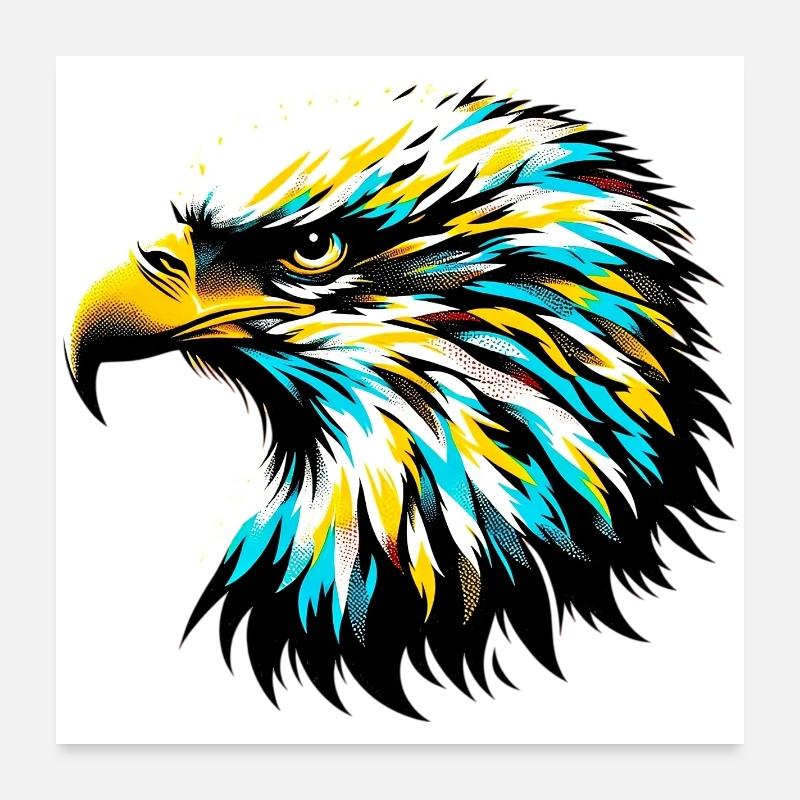 Eagle Poster 24" x 24" (60x60 cm)