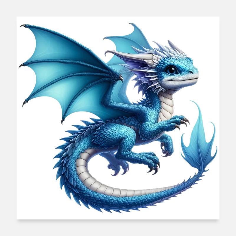 Dragon Poster 60 x 60 cm