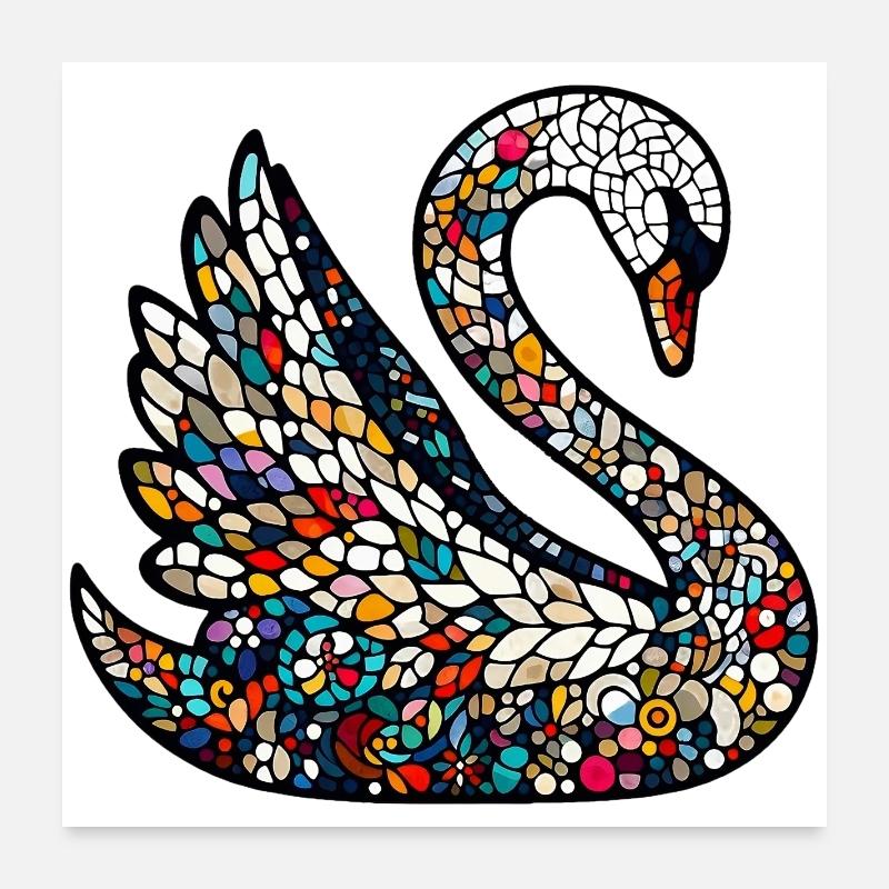 Cygne Poster 60 x 60 cm