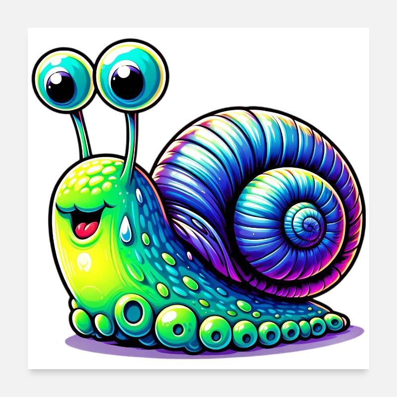 Escargot Poster 60 x 60 cm