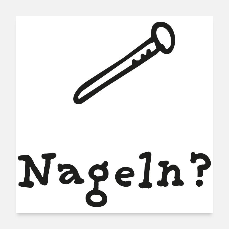 nail Poster 24" x 24" (60x60 cm)