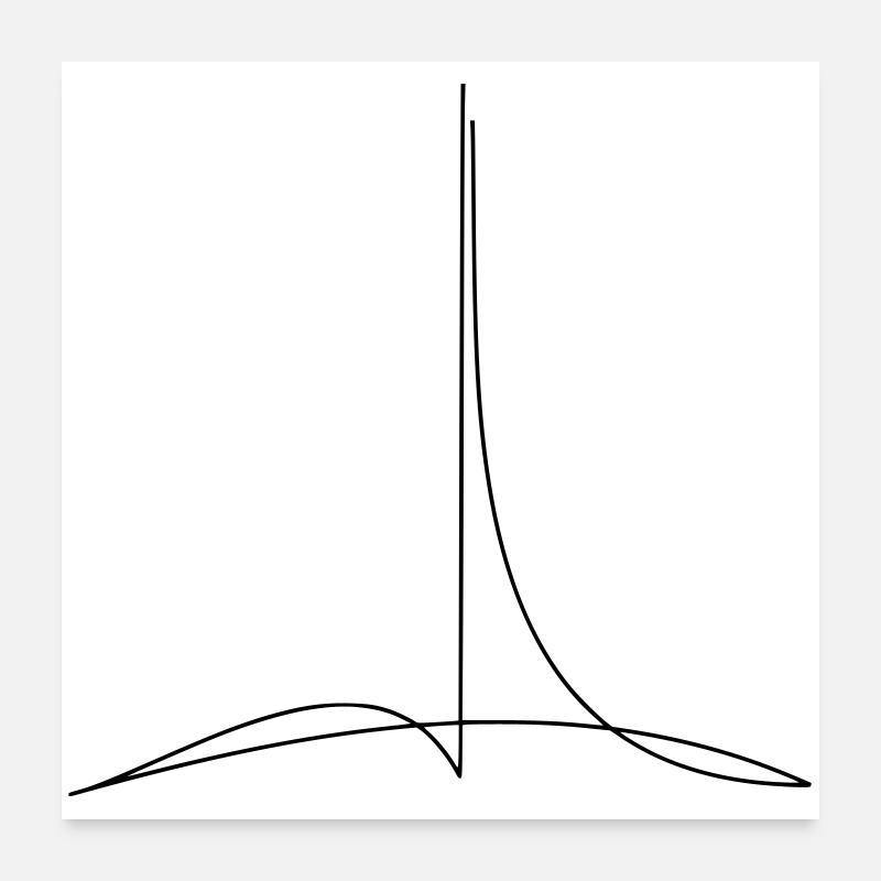 Dirigent 4/4 Takt Poster 60x60 cm