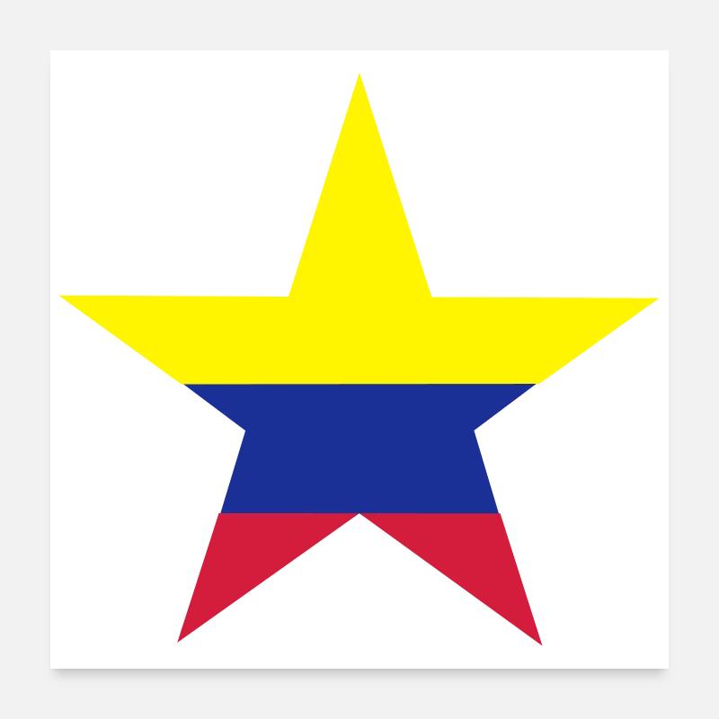 Étoile colombienne Poster 60 x 60 cm