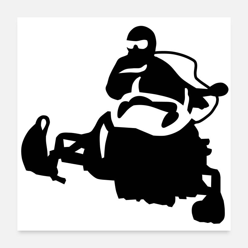 snowmobile_1 Poster 60 x 60 cm