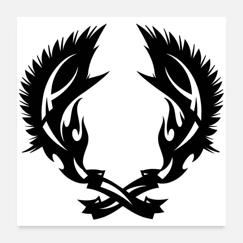 Wing fire emblem Poster 24" x 24" (60x60 cm)