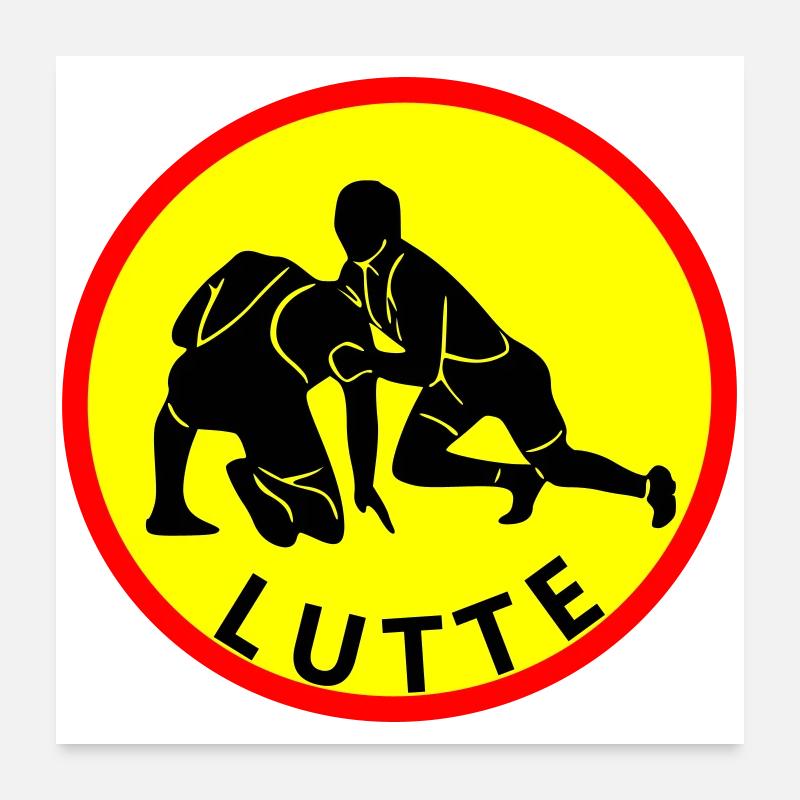 lutte Poster 60 x 60 cm