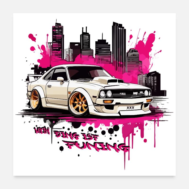 Mein Ding ist Tuning Poster 60x60 cm
