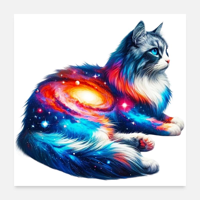 Chat Poster 60 x 60 cm