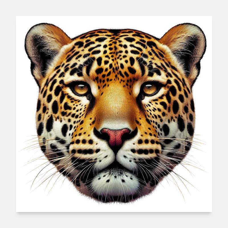 Leopard Poster 24" x 24" (60x60 cm)