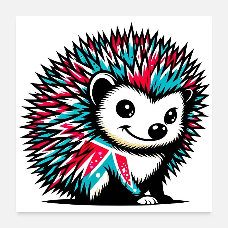 Igel Poster 60x60 cm