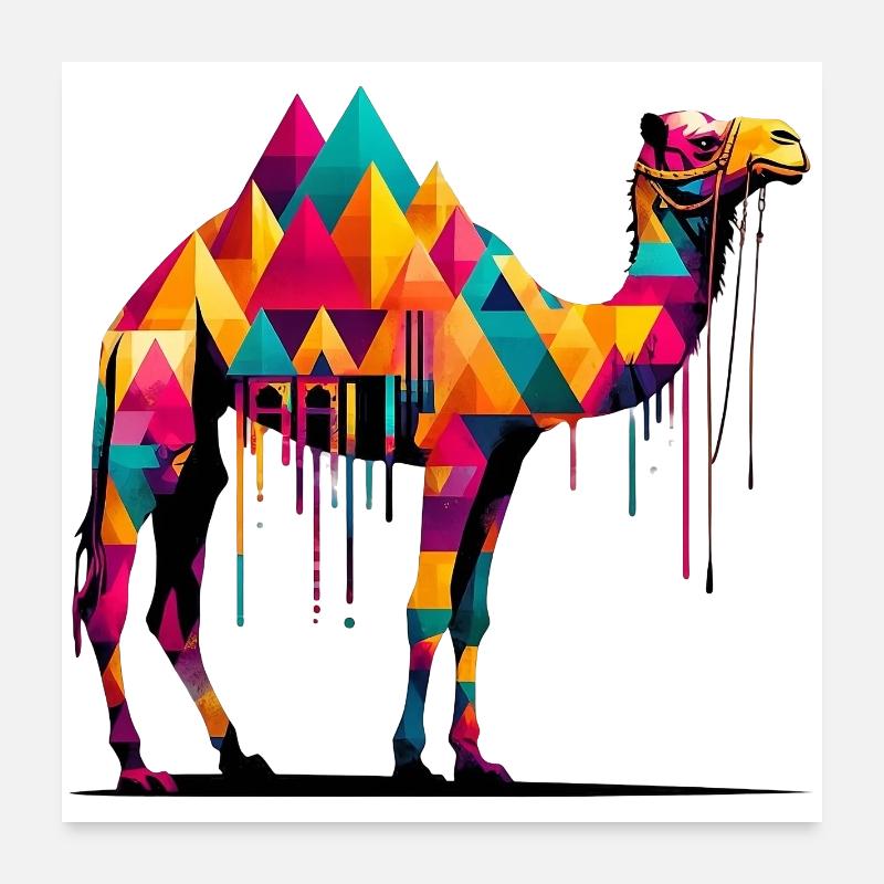 Camel Poster 24" x 24" (60x60 cm)