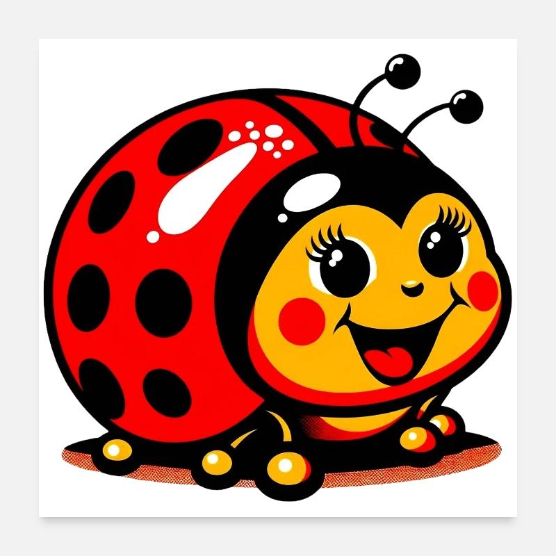 Coccinelle Poster 60 x 60 cm