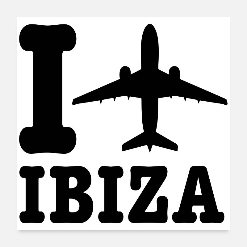 Ibiza Holidays Poster 24" x 24" (60x60 cm)