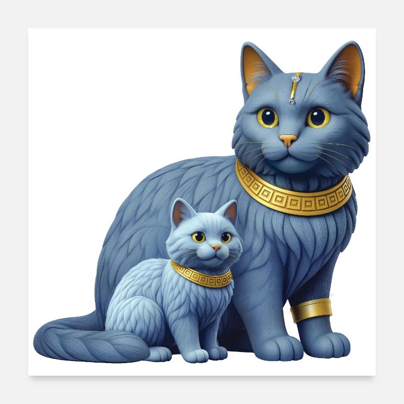 ROYAL KITTEN - animals Poster 60 x 60 cm
