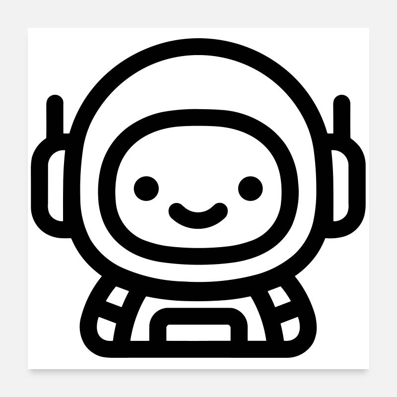 astronaut Poster 24" x 24" (60x60 cm)