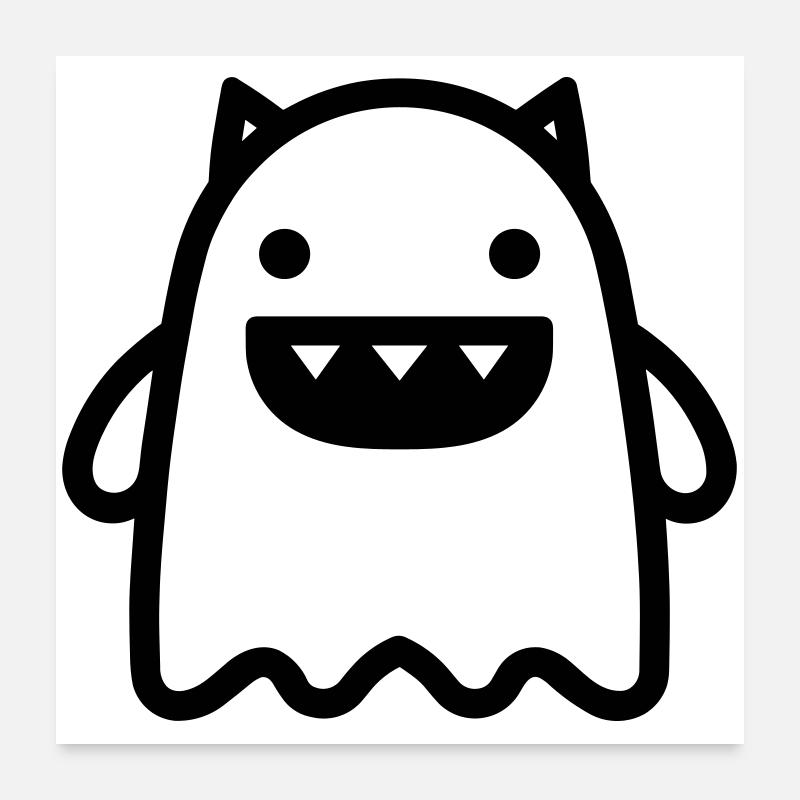 monster Poster 24" x 24" (60x60 cm)