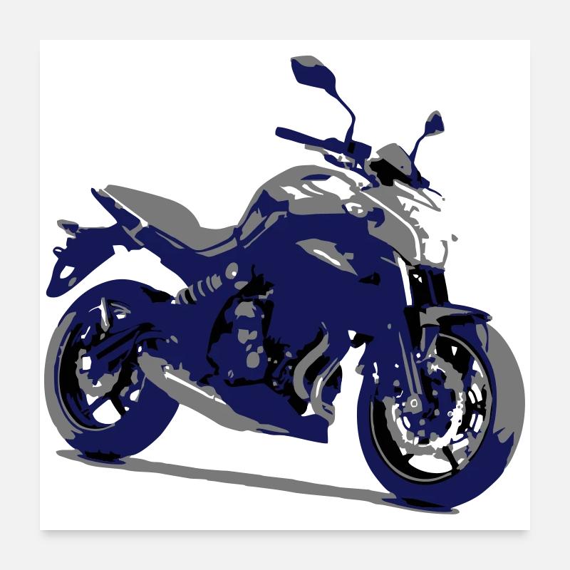 er 6n - Poster 60x60 cm - Weiß