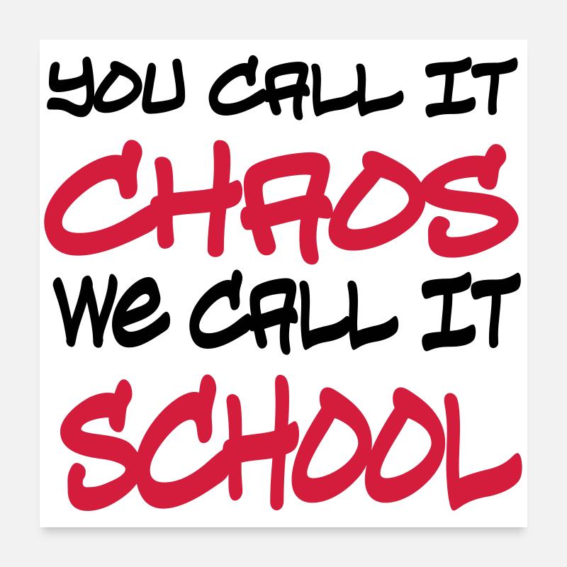 Schule Poster 60x60 cm