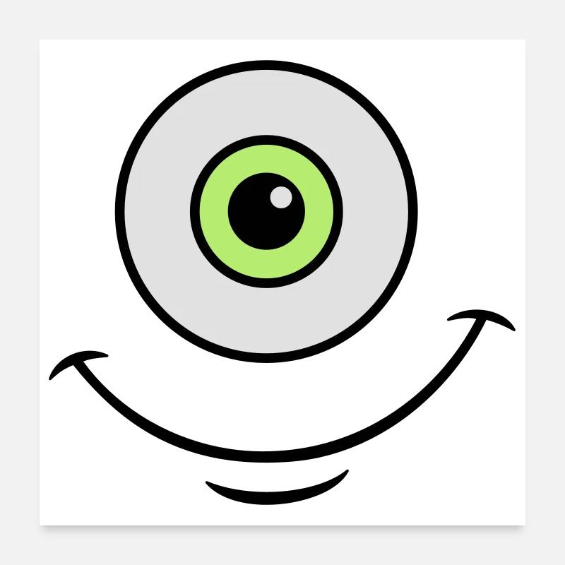 monster eye Poster 24" x 24" (60x60 cm)