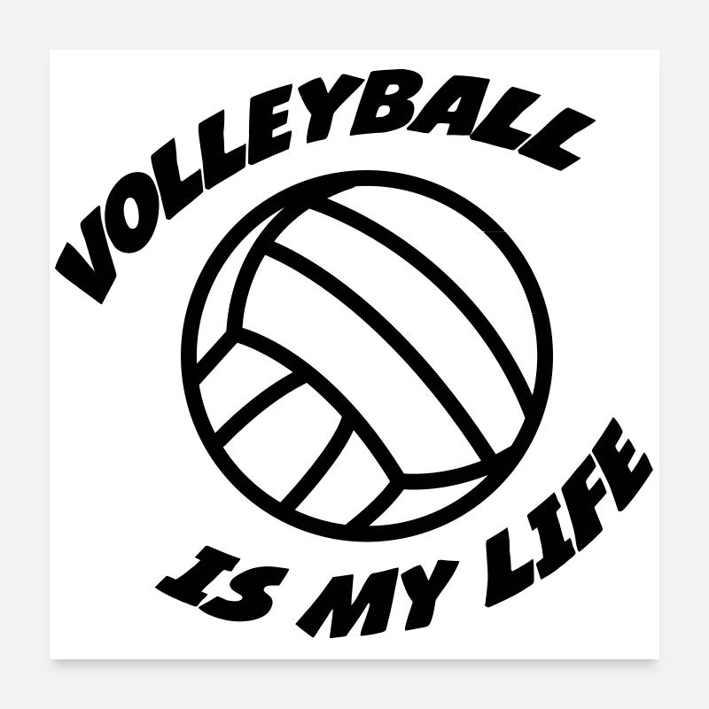Volleyball Poster 60x60 cm