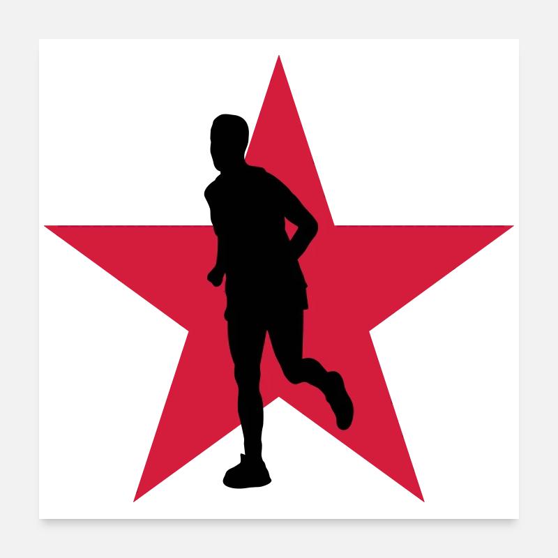 Running / Jogging / Run / Trail / Sport Poster 24" x 24" (60x60 cm)