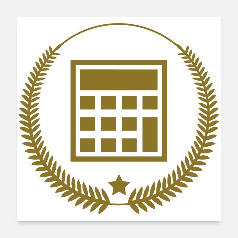 Accountant / Accounting / Comptable / Comptabilité Poster 24" x 24" (60x60 cm)