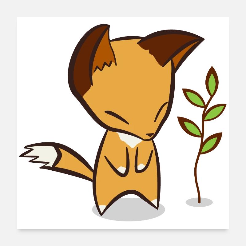 Fuchs Poster 60x60 cm