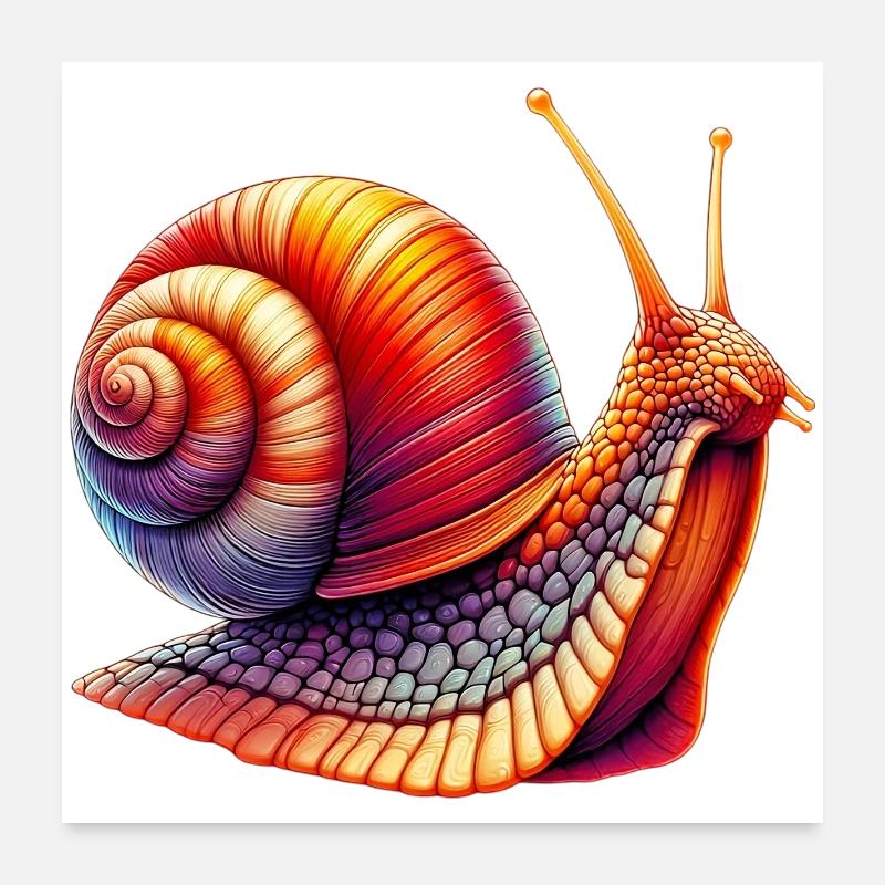 Escargot Poster 60 x 60 cm