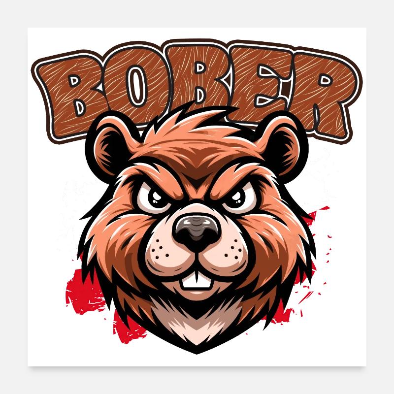 Bober | Polish trend design Poster 24" x 24" (60x60 cm)