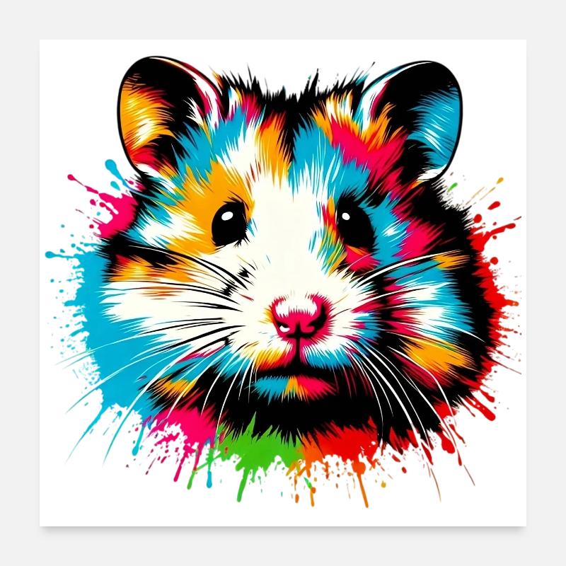 Hamster Poster 24" x 24" (60x60 cm)