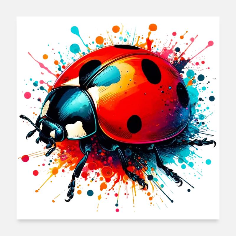 Coccinelle Poster 60 x 60 cm