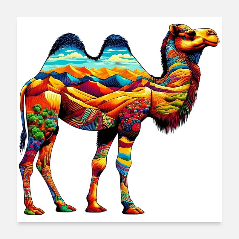 Kamel Poster 60x60 cm