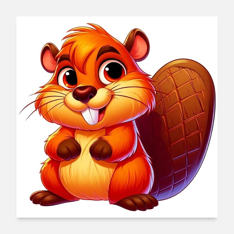 Castor Poster 60 x 60 cm